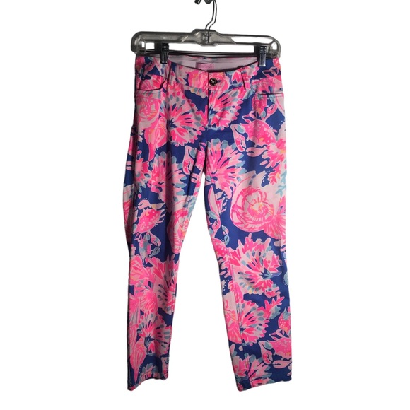 Lilly Pulitzer Sadie stretch crop chino pants. Sz 2 - Picture 1 of 7